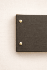 Petite Linen Notepad, Premium Keten Kaplama Cep Defteri-Kahverengi - Görsel 3