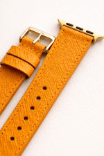 Heritage Orange - Saffiano Leather Strap - Görsel 3
