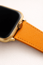 Heritage Orange - Saffiano Leather Strap - Görsel 2