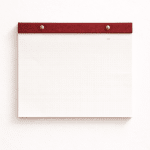 Grande Linen Desk Notepad - Merlot