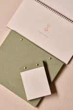 Premium Soft Yeşil Keten Kaplama Grande & Petite Notepad + Haftalık Planlayıcı 3’lü Set - Görsel 8