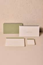 Premium Soft Yeşil Keten Kaplama Grande & Petite Notepad + Haftalık Planlayıcı 3’lü Set - Görsel 4