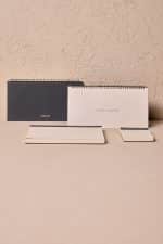 Premium Gri Keten Kaplama Grande & Petite Notepad + Haftalık Planlayıcı 3’lü Set - Görsel 9