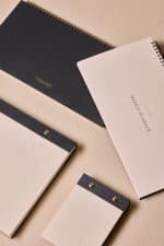 Premium Gri Keten Kaplama Grande & Petite Notepad 2’li Set - Görsel 9