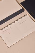 Premium Gri Keten Kaplama Grande & Petite Notepad + Haftalık Planlayıcı 3’lü Set - Görsel 7