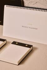 Premium Kahverengi Keten Kaplama Grande & Petite Notepad + Haftalık Planlayıcı 3’lü Set - Görsel 8