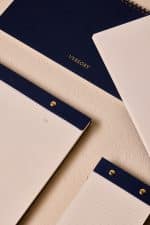 Premium Lacivert Keten Kaplama Grande & Petite Notepad 2’li Set - Görsel 8
