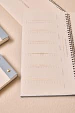 Premium Soft Mavi Keten Kaplama Grande & Petite Notepad + Haftalık Planlayıcı 3’lü Set - Görsel 3