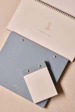 Premium Soft Mavi Keten Kaplama Grande & Petite Notepad + Haftalık Planlayıcı 3’lü Set - Görsel 9
