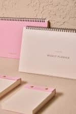 Premium Pembe Keten Kaplama Grande & Petite Notepad + Haftalık Planlayıcı 3’lü Set - Görsel 7