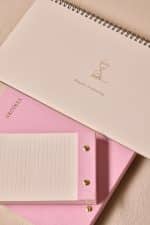 Premium Pembe Keten Kaplama Grande & Petite Notepad + Haftalık Planlayıcı 3’lü Set - Görsel 9