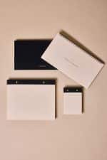 Premium Siyah Keten Kaplama Grande & Petite Notepad + Haftalık Planlayıcı 3’lü Set