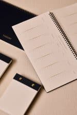 Premium Siyah Keten Kaplama Grande & Petite Notepad + Haftalık Planlayıcı 3’lü Set - Görsel 2