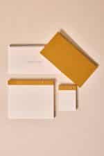 Premium Taba Keten Kaplama Grande & Petite Notepad + Haftalık Planlayıcı 3’lü Set
