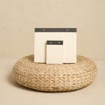 Premium Gri Keten Kaplama Grande & Petite Notepad 2’li Set