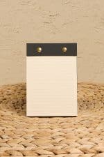 Premium Gri Keten Kaplama Grande & Petite Notepad 2’li Set - Görsel 5