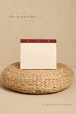 Grande Notepad Kırmızı Keten Kumaş Kaplama Özel Tasarım - Görsel 9