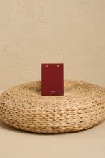 Petite Notepad Bordo Keten Kumaş Kaplama Özel Tasarım Notluk - Görsel 5