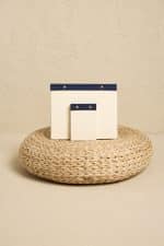 Premium Lacivert Keten Kaplama Grande & Petite Notepad 2’li Set