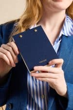 Premium Lacivert Keten Kaplama Grande & Petite Notepad 2’li Set - Görsel 7