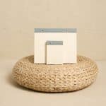 Premium Soft Mavi Keten Kaplama Grande & Petite Notepad 2’li Set