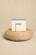Premium Soft Mavi Keten Kaplama Grande & Petite Notepad 2’li Set