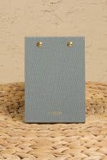 Petite Notepad Soft Mavi Keten Kumaş Kaplama Özel Tasarım Notluk - Görsel 6