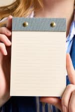 Premium Soft Mavi Keten Kaplama Grande & Petite Notepad 2’li Set - Görsel 7