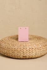 Petite Notepad Pembe Keten Kumaş Kaplama Özel Tasarım Notluk - Görsel 5