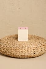 Petite Notepad Pembe Keten Kumaş Kaplama Özel Tasarım Notluk