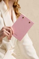 Premium Pembe Keten Kaplama Grande & Petite Notepad + Haftalık Planlayıcı 3’lü Set - Görsel 11
