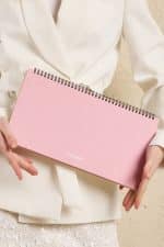 Premium Pembe Keten Kaplama Grande & Petite Notepad + Haftalık Planlayıcı 3’lü Set - Görsel 10
