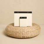 Premium Siyah Keten Kaplama Grande & Petite Notepad 2’li Set