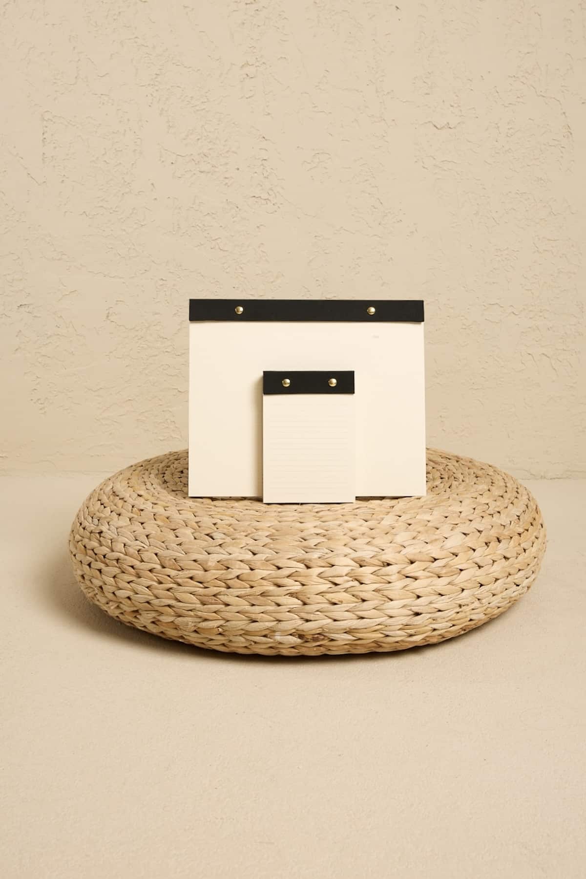 versory-siyah-ikili-notepad-seti Premium Siyah Keten Kaplama Grande & Petite Notepad 2’li Set - Görsel 1