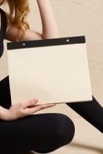 Grande Notepad Siyah Keten Kumaş Kaplama Özel Tasarım - Görsel 4