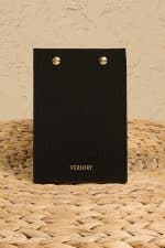 Petite Notepad Siyah Keten Kumaş Kaplama Özel Tasarım Notluk - Görsel 7