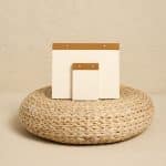 Premium Taba Keten Kaplama Grande & Petite Notepad 2’li Set