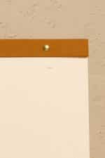 Grande Notepad Taba Keten Kumaş Kaplama Özel Tasarım - Görsel 3