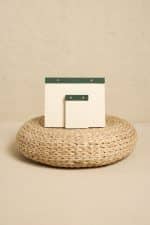 Premium Koyu Yeşil Keten Kaplama Grande & Petite Notepad 2’li Set