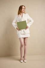 Grande Notepad Soft Yeşil Keten Kumaş Kaplama Özel Tasarım - Görsel 7