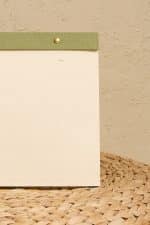 Premium Soft Yeşil Keten Kaplama Grande & Petite Notepad 2’li Set - Görsel 3
