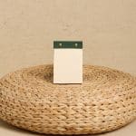 Petite Notepad Koyu Yeşil Keten Kumaş Kaplama Özel Tasarım Notluk