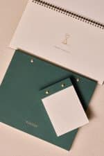 Premium Koyu Yeşil Keten Kaplama Grande & Petite Notepad + Haftalık Planlayıcı 3’lü Set - Görsel 6